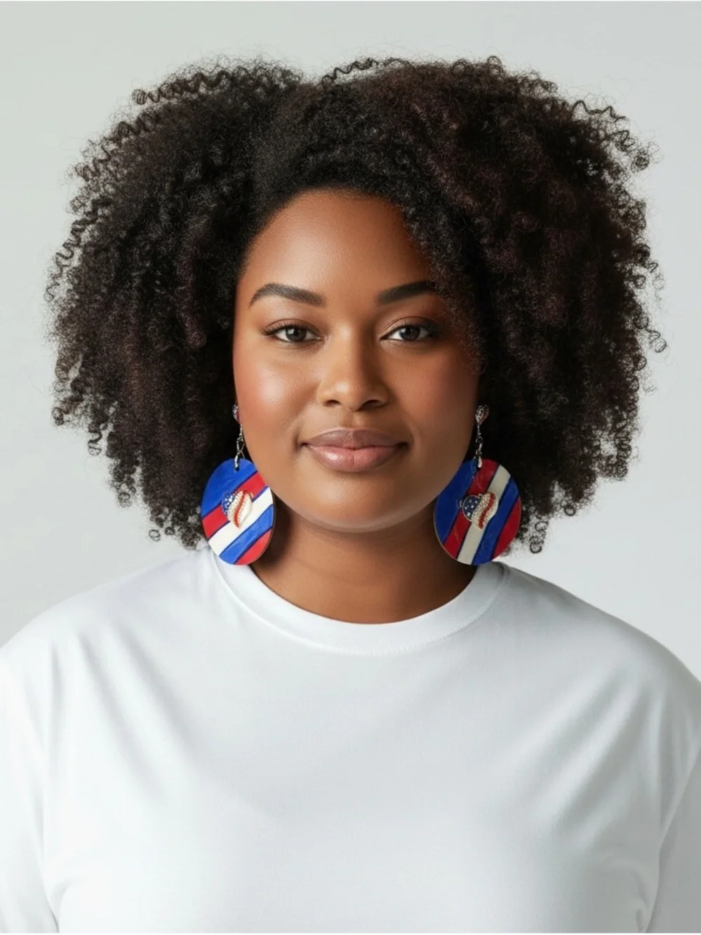 Freedom To Be You Hand-painted Hoop Earrings